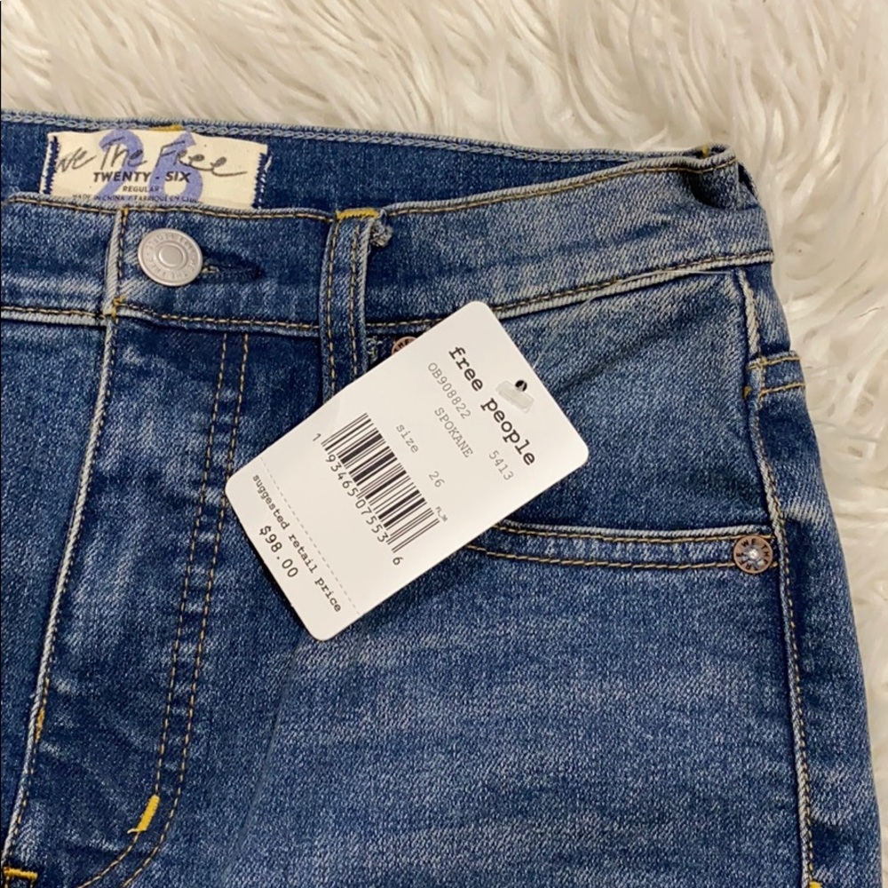 NEW • Free People • CRVY Robin High Rise Jeans 26 - Picture 8 of 9